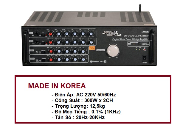 Amply Jarguar PA 303Gold Classic chính hãng korea