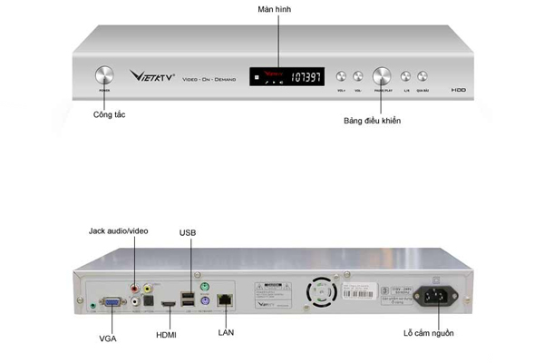 Đầu karaoke ViệtKTV HD Pro 3TB