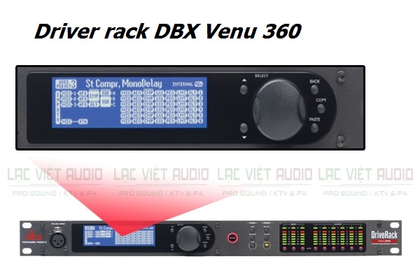 Thiết kế của sản phẩm Driver rack VENU360