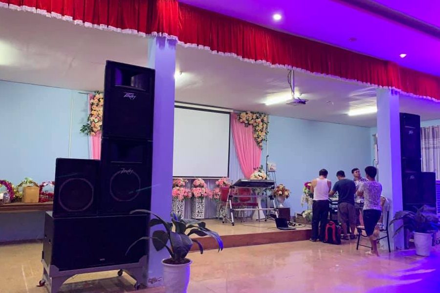 Dự án nhà hàng tiệc cưới Hòa Bình-Dàn âm thanh cực chất