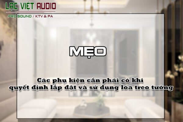 Các phụ kiện cần phải có khi quyết định lắp đặt và sử dụng loa treo tường