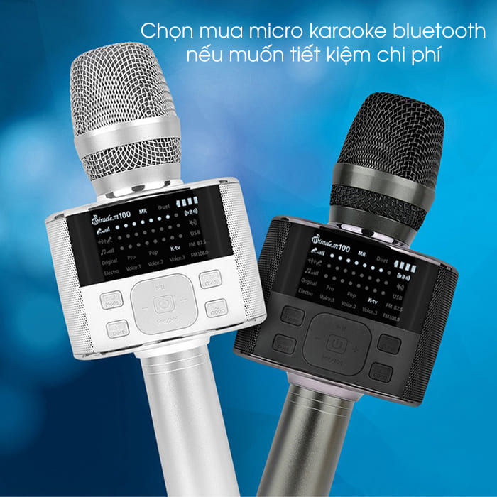 Có thể mua mic bluetooth karaoke nếu muốn tiết kiệm chi phí mà vẫn đáp ứng nhu cầu sử dụng