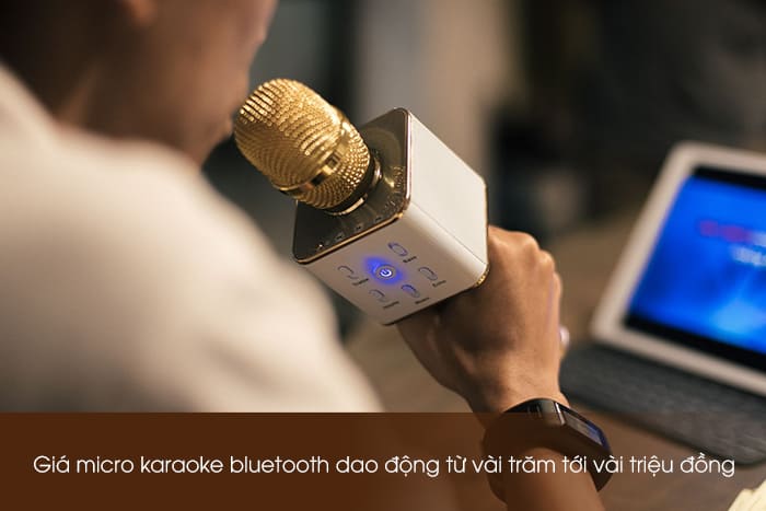 Giá mic karaoke bluetooth hiện nay chỉ từ hơn 100.000 đồng tới loại vài triệu cũng có