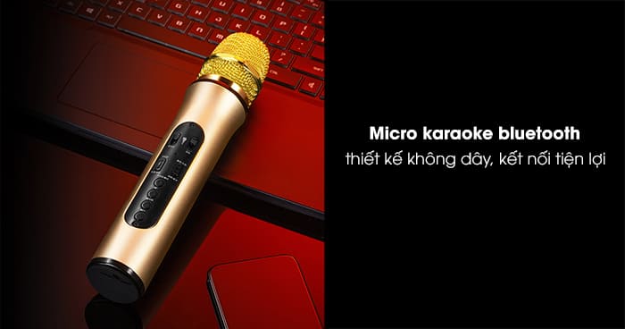 Mic karaoke bluetooth là dòng có thiết kế không dây và khả năng kết nối bluetooth tiện lợi