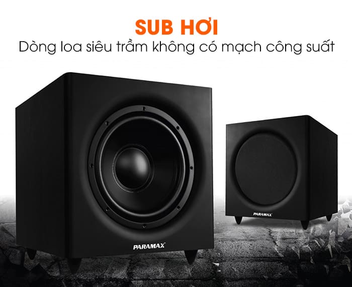 Loa sub hơi là dòng loa siêu trầm không có mạch công suất bên trong