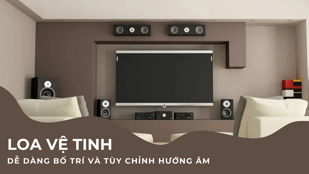 Dễ dàng bố trí và tùy chỉnh hướng âm