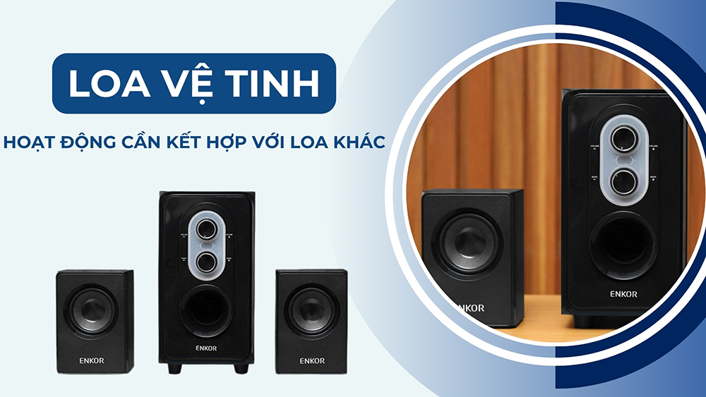 Khi hoạt động thì loa vệ tinh sẽ kết hợp với loa khác chứ không vận hành đơn lẻ