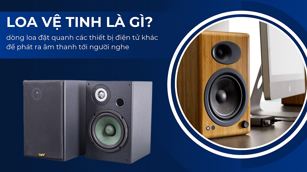 Loa vệ tinh là dòng loa đặt quanh các thiết bị điện tử để phát ra âm thanh tới người nghe
