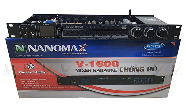 Vang cơ Nanomax V 1600 có thiết kế đẹp mắt, tiện lợi cho người sử dụng