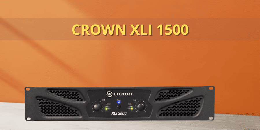 Cục đẩy class AB Crown XLi 2500 có công suất 500W 2 kênh ở chế độ cơ bản 8 Ohms