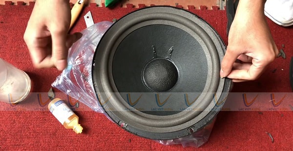 Dán gân loa vào đúng vị trí