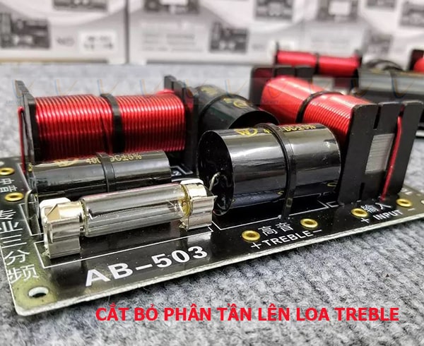 Để biến loa thường thành loa sub không còn treble cần cắt mạch phân tần lên treble Để biến loa thường thành loa sub không còn treble cần cắt mạch phân tần lên treble