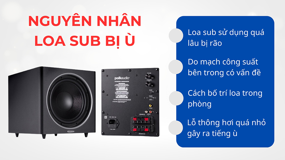 Loa kéo bị ù do bật âm lượng quá lớn, loa quá cũ hoặc nguồn cấp không ổn định