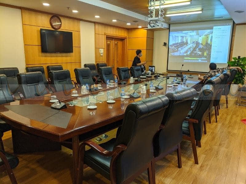Phòng họp sở giao dịch chứng khoán Hà Nội