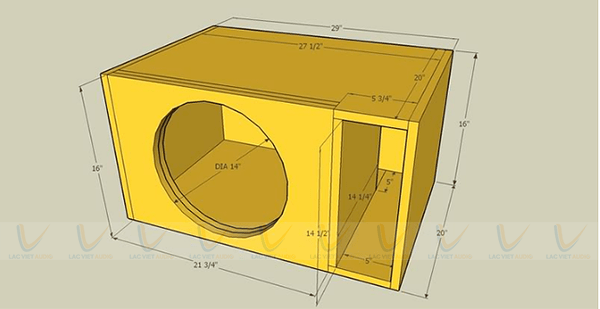 Cách tính thể tích thùng loa đơn giản dựa vào kích thước của thùng