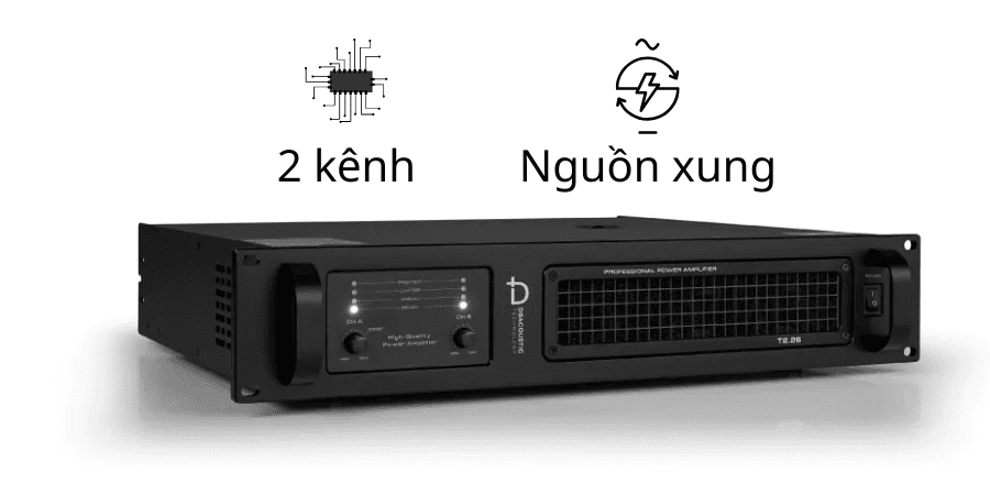 Cục đẩy 2 kênh nguồn xung được sử dụng rộng rãi