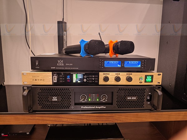 Cục đẩy đóng vai trò quan trọng trong hệ thống karaoke gia đình
