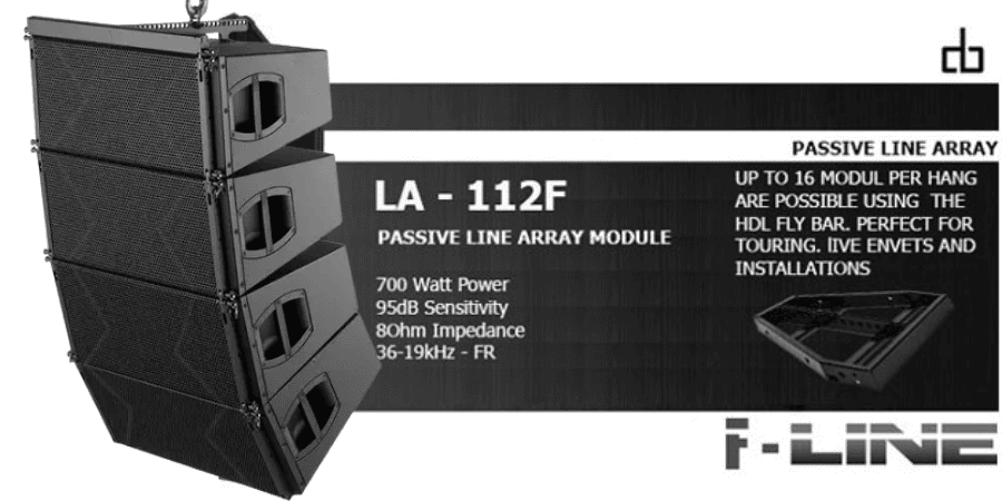 Loa array 30 đơn DB LA-112F Loa array 30 đơn DB LA-112F