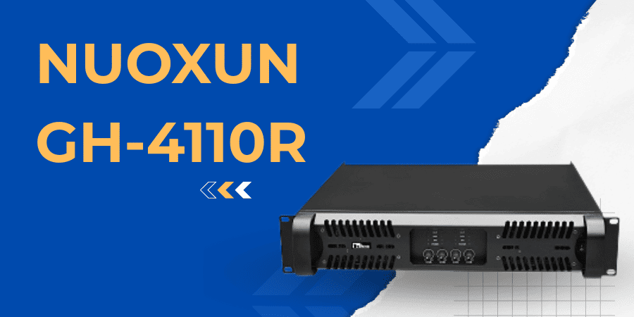 Cục đẩy 4 kênh đáng mua Nuoxun GH-4110R, mức giá rẻ dành cho hệ thống âm thanh hội trường