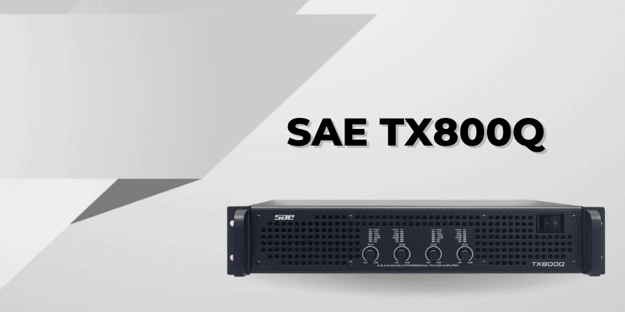 Cục đẩy 800W SAE TX800Q 4 kênh có trọng lượng nhẹ chưa đến 10kg