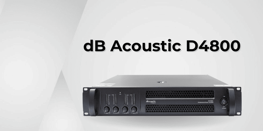 Đẩy công suất 4 kênh 800W dB Acoustic D4800 được trang bị mạch class TD, cho ra âm thanh sáng và mềm mại