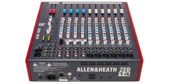 Bàn mixer Allen & Heath ZED1402 chất lượng, xử lý âm thanh chuyên nghiệp