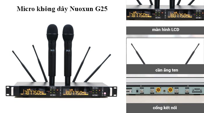 Nuoxun G25 - Dòng micro không dây chuyên nghiệp hàng đầu hiện nay