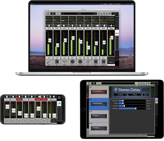 Với mixer Mackie DL16S bạn sẽ xử lý âm thanh hoàn toàn trên phần mềm