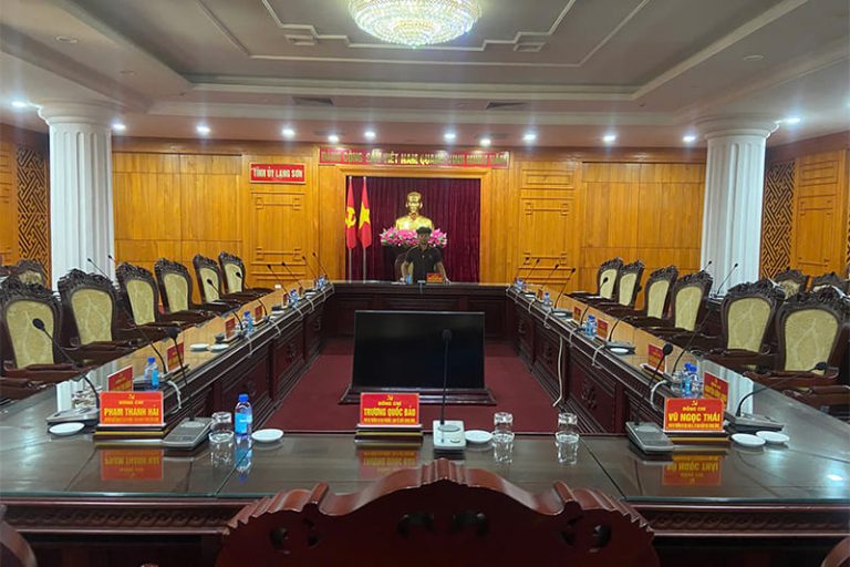 Dự án lắp đặt âm thanh phòng họp Văn phòng Tỉnh Ủy Lạng Sơn
