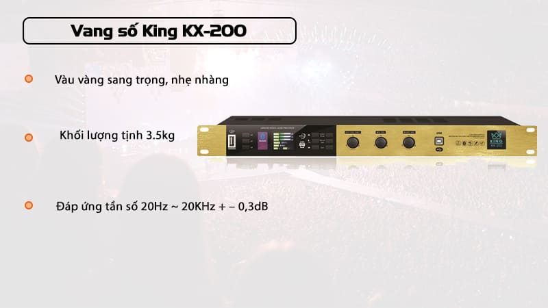 King KX-200 có màu vàng sang trọng, nhẹ nhàng nhưng cực cuốn hút