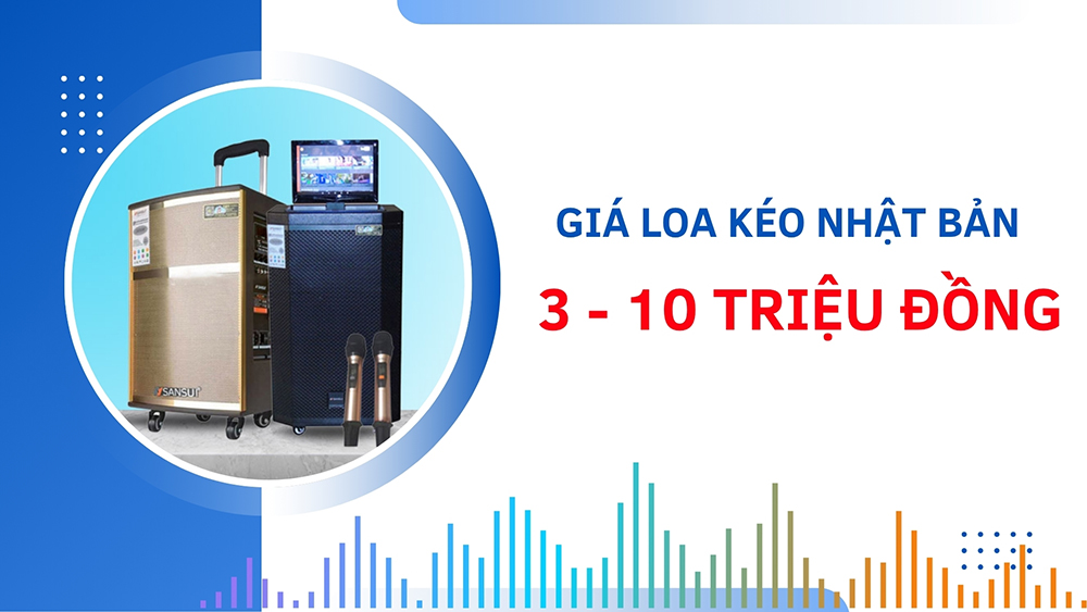 Giá loa kéo Nhật Bản trên thị trường hiện nay dao động từ 3 - 10 triệu đồng
