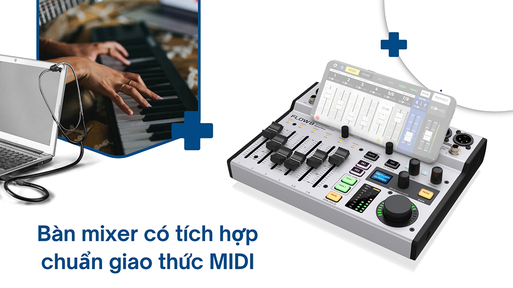 Bàn mixer có tích hợp chuẩn giao thức MIDI
