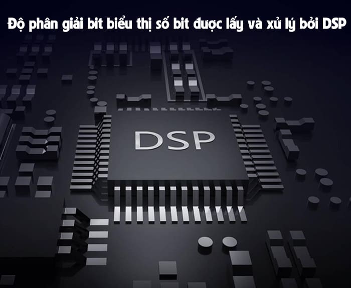 Độ phân giải bit là số bit được sử dụng để biểu diễn mỗi mẫu lấy được và được xử lý bởi DSP Độ phân giải bit là số bit được sử dụng để biểu diễn mỗi mẫu lấy được và được xử lý bởi DSPĐộ phân giải bit là số bit được sử dụng để biểu diễn mỗi mẫu lấy được và được xử lý bởi DSP