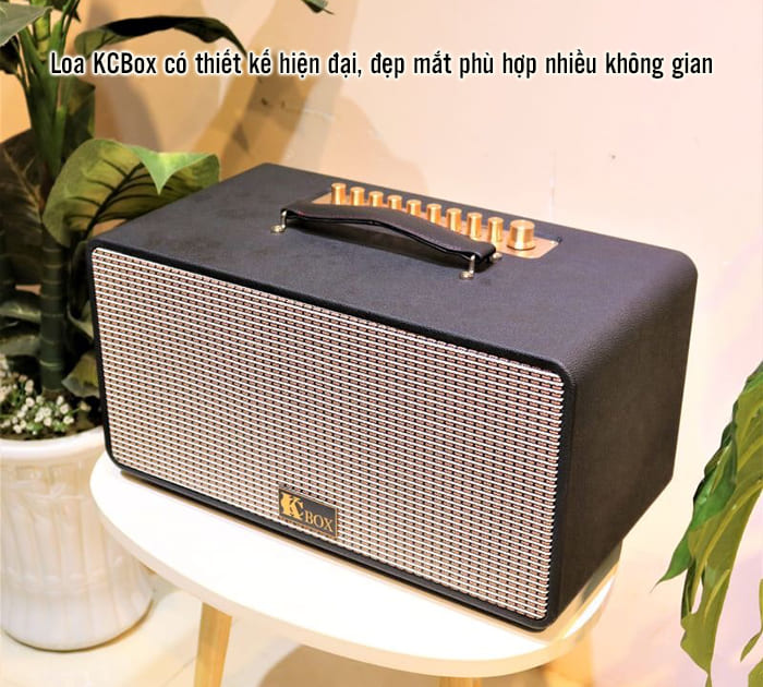 Loa KCBox có thiết kế hiện đại, sang trọng phù hợp với nhiều không gian