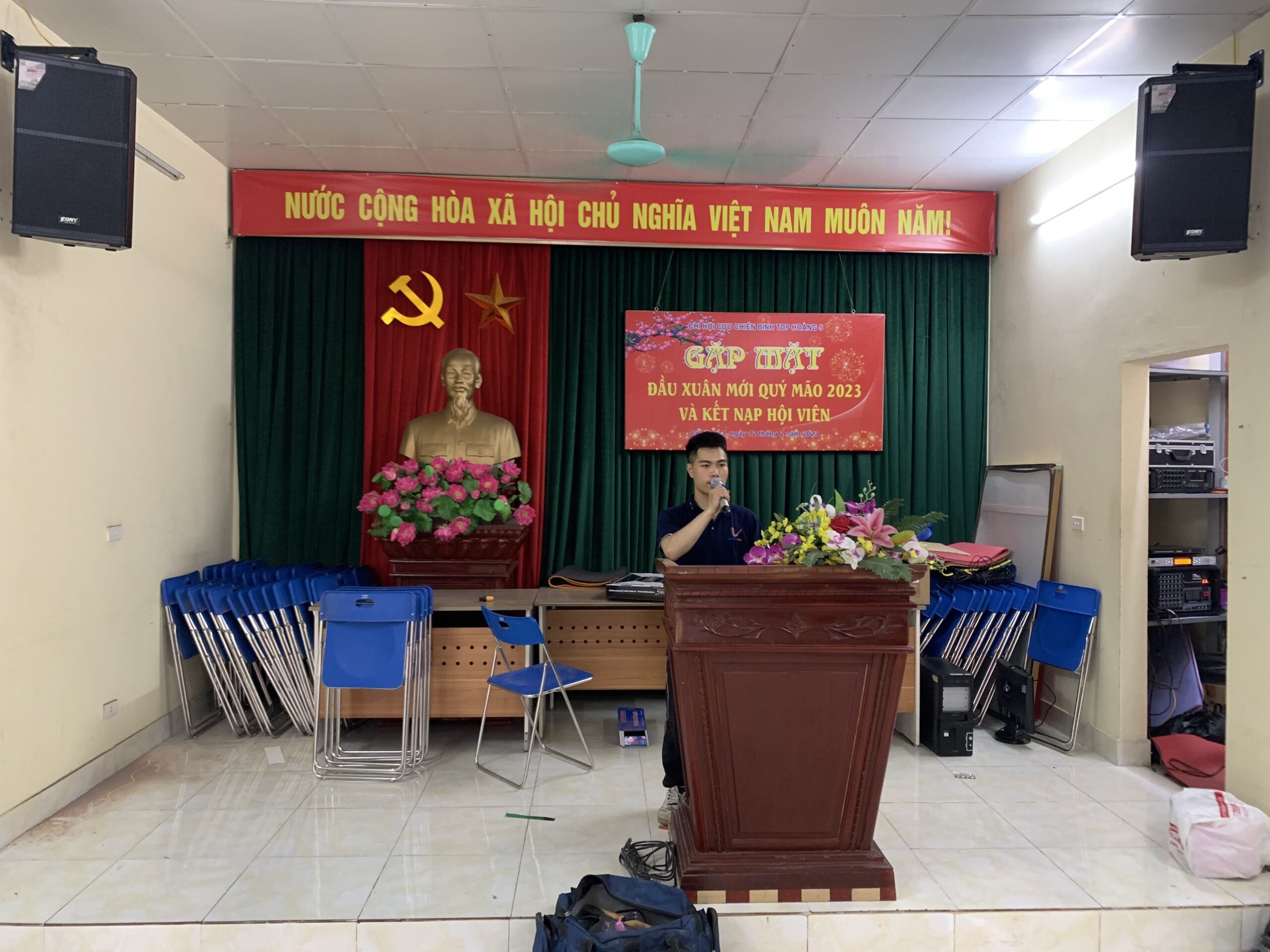 Dự án lắp đặt âm thanh hội trường Tổ dân phố Hoàng 5