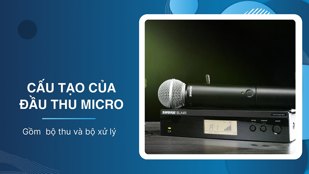 Cấu tạo của đầu thu micro gồm có bộ thu và bộ xử lý