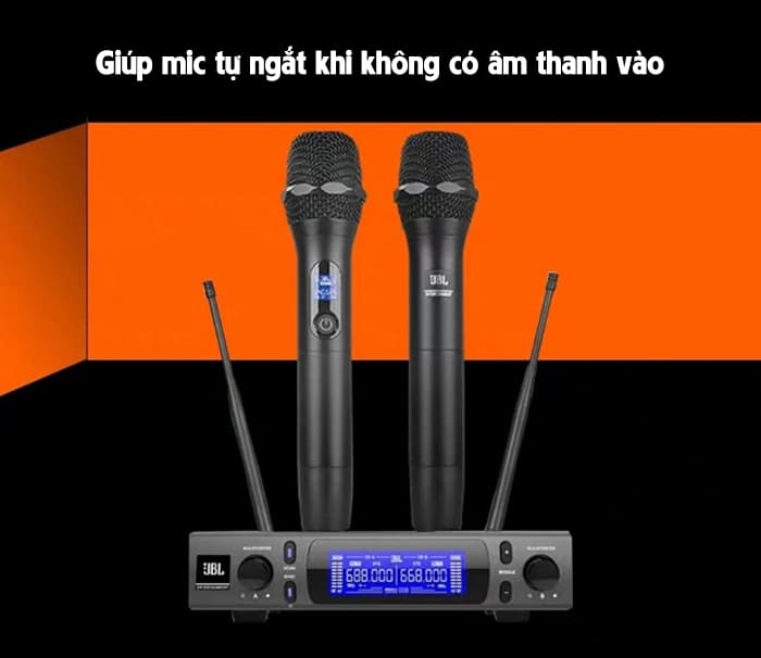 Công nghệ cảm biến tự ngắt giúp mic tự tắt khi không có âm thanh đầu vào