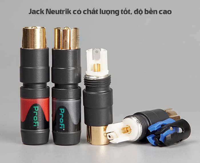 Jack Neutrik được ưa chuộng trên toàn cầu bởi chất lượng tốt, độ bền cao