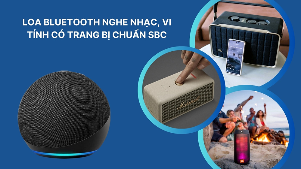 Loa bluetooth nghe nhạc, vi tính có trang bị chuẩn SBC