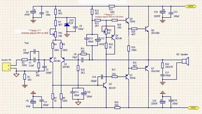 Sơ đồ mạch ampli 24 sòSơ đồ mạch ampli 24 sò