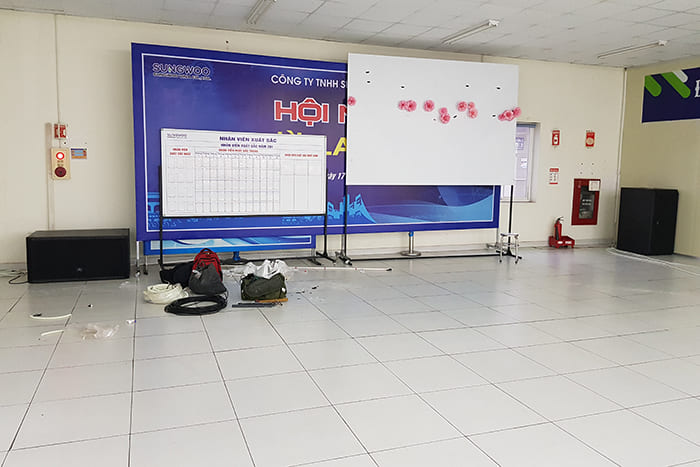 Dự án âm thanh nhà xưởng Sung Woo Bắc Ninh