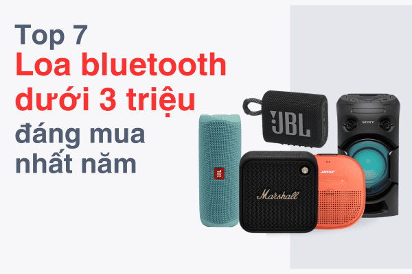 Top 7+ Loa bluetooth dưới 3 triệu đáng sở hữu nhất năm