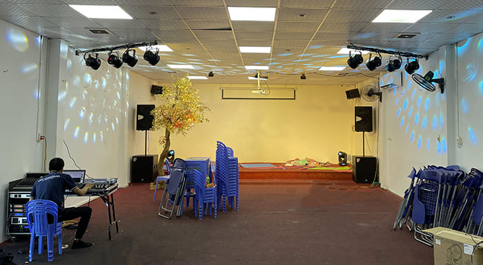 Dự án âm thanh hội trường, sân khấu nhỏ tại Chùa Láng