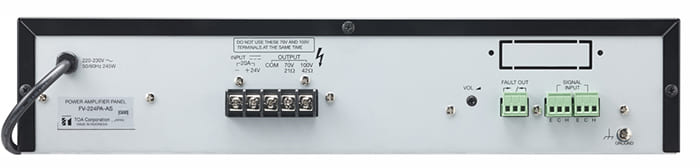 Amply TOA FV-224PA-AS cho công suất mạnh mẽ