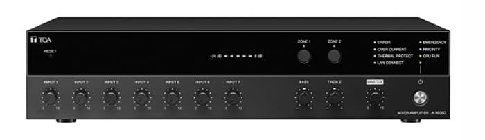 Amply Toa A-3624D có thiết kế đẹp mắt, sang trọng