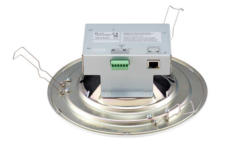 Mặt sau của sản phẩm loa gắn trần TOA IP-A1PC238