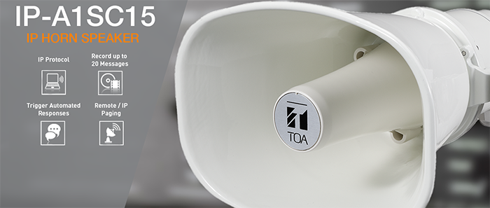 Loa nén TOA IP-A1SC15 tích hợp nhiều tính năng vượt trội, chất âm rõ ràng
