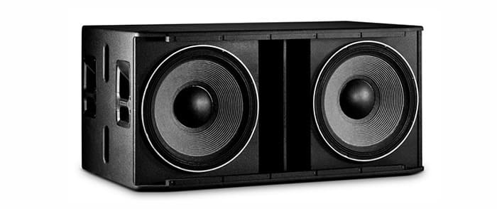 Loa sub JBL SRX 828SP có 2 củ bass 50 cm