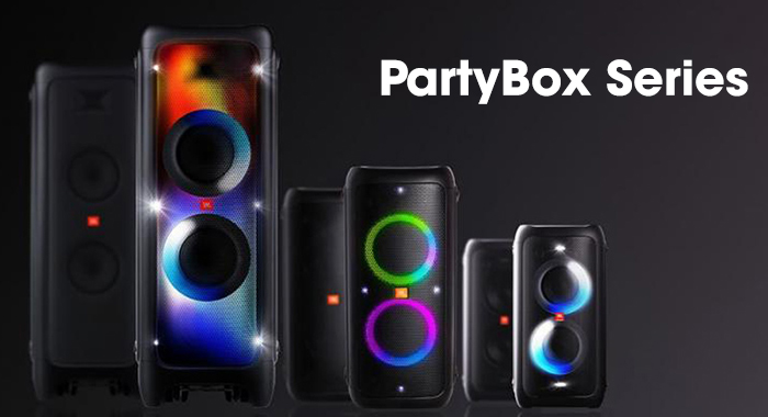 Series PartyBox - Dòng loa kẹo kéo JBL với LED ấn tượng