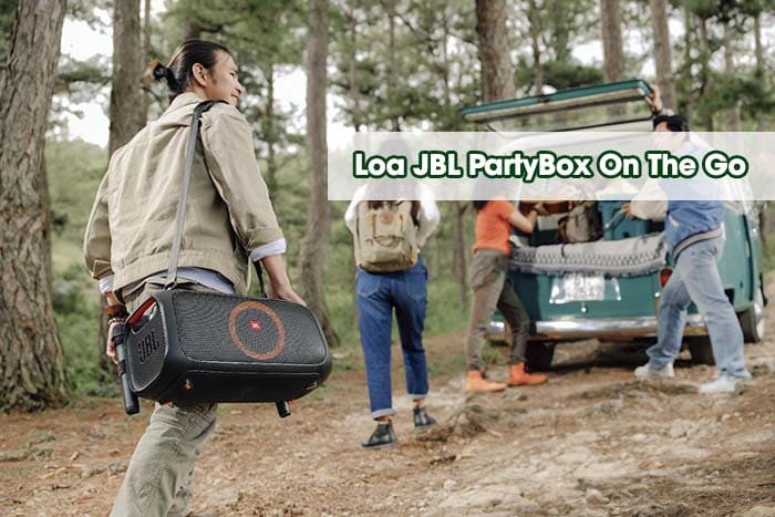Loa JBL PartyBox On The Go là chiếc loa xách tay cao cấp